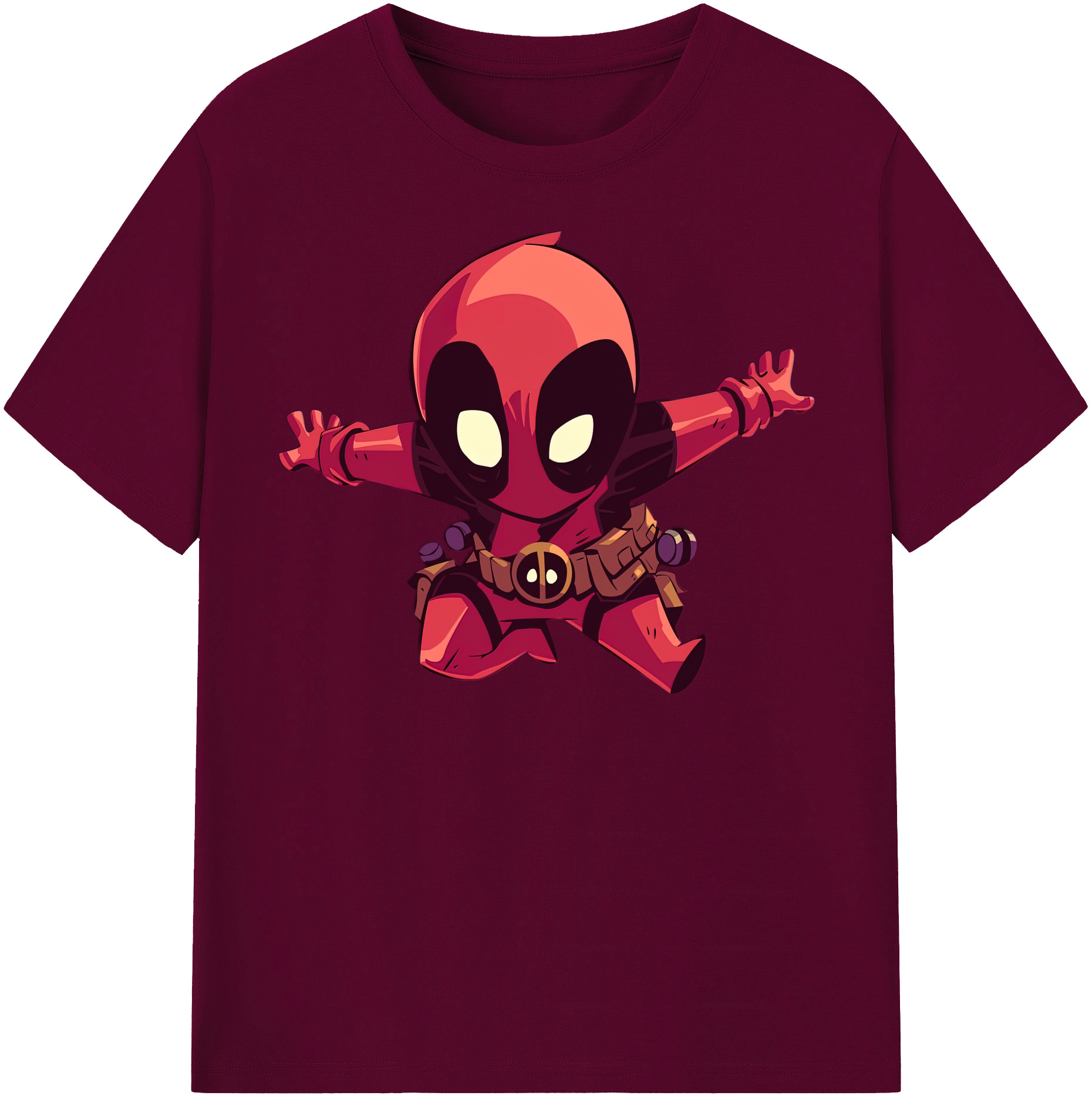 （画像用） Deadpool デッドプール レディースカジュアルプリントTシャツ（綿100％）